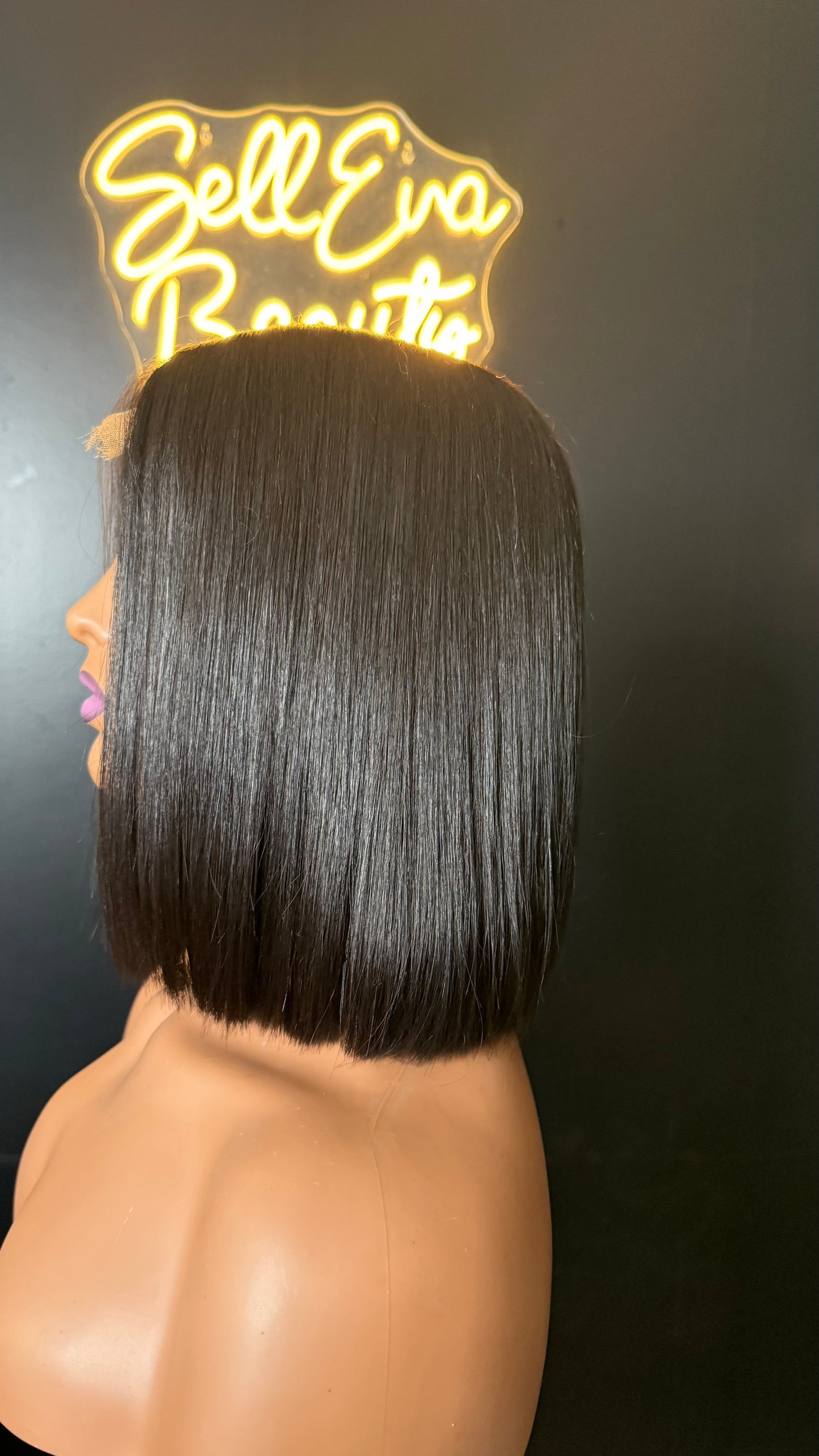 PERRUQUE VIRGIN HAIR 100% NATURELLE : LA FATOU ( pose sans colle )